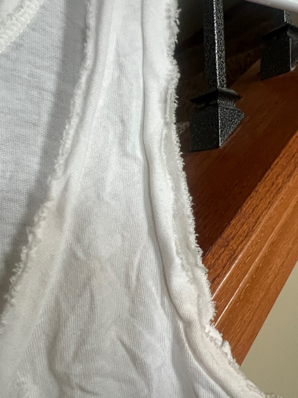 J. Crew Cream Ruffle-Front Tank - Picture 5 of 6